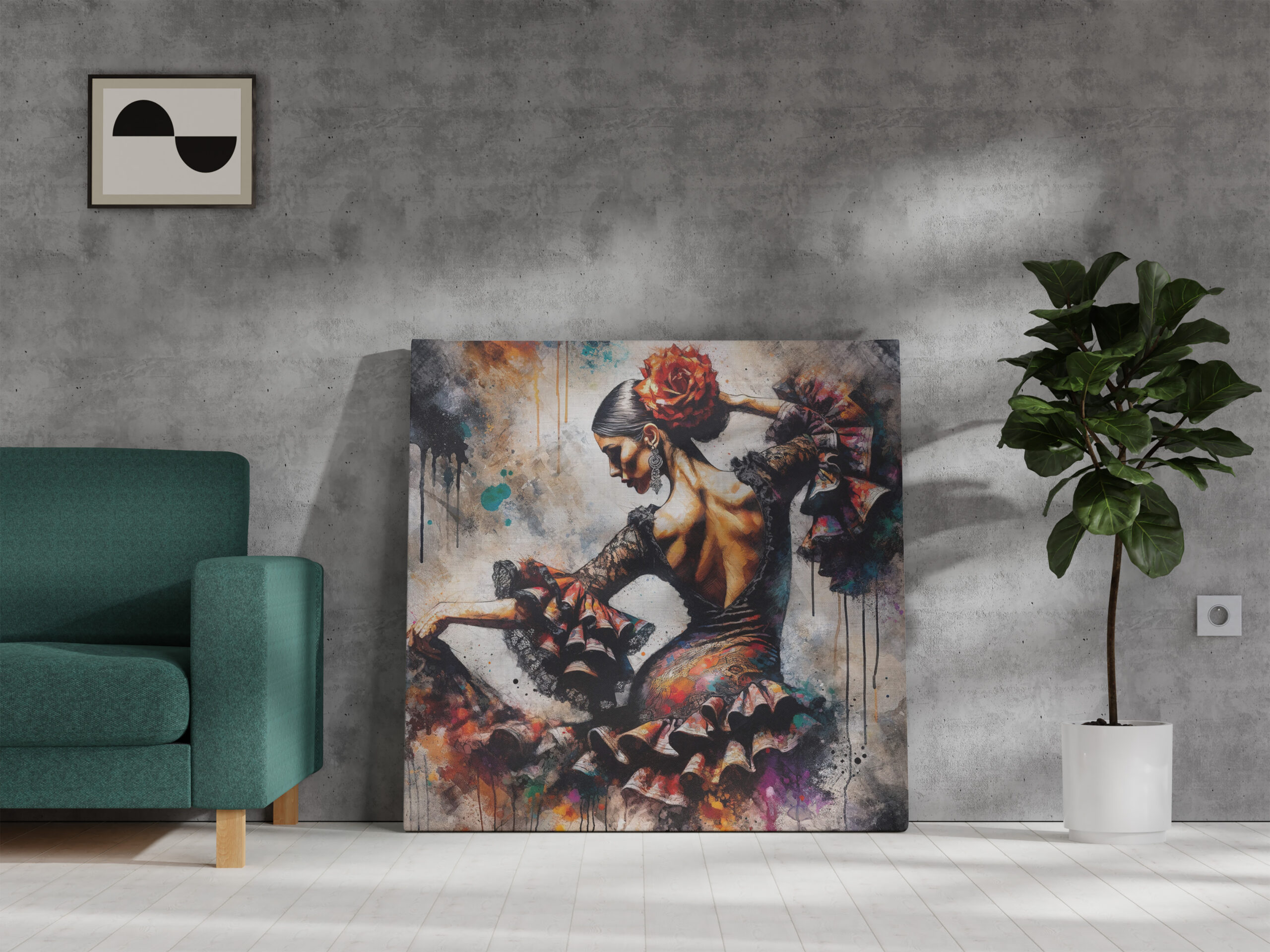 raxxa Canva: Midnight Lace Flamenco Dancer – Bild 3