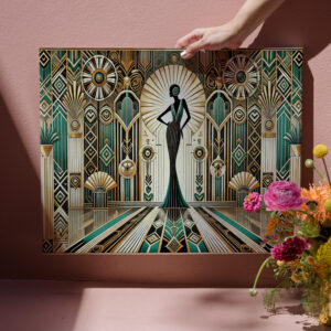 raxxa Canva: Art Deco Glamour Woman