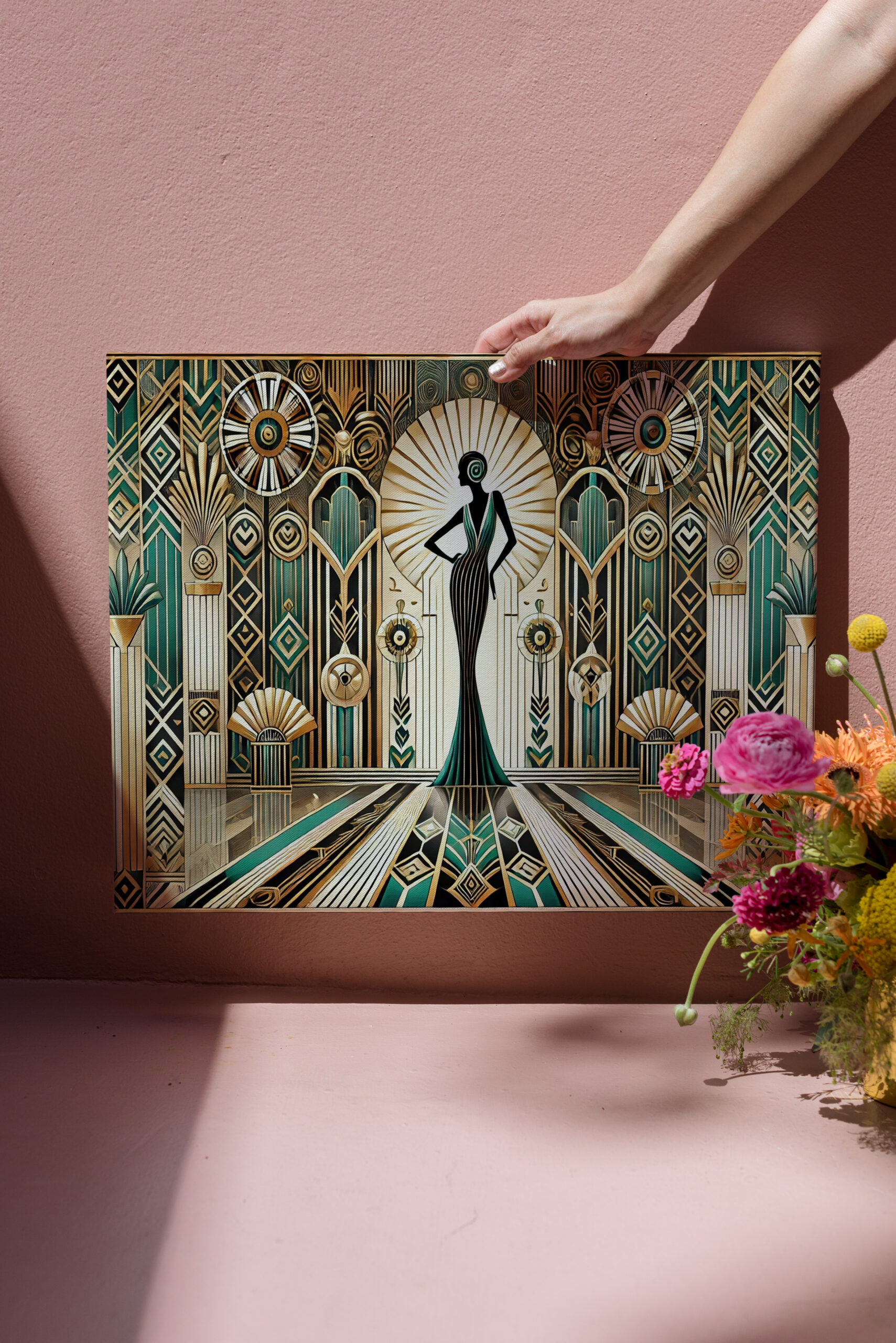 raxxa Canva: Art Deco Glamour Woman