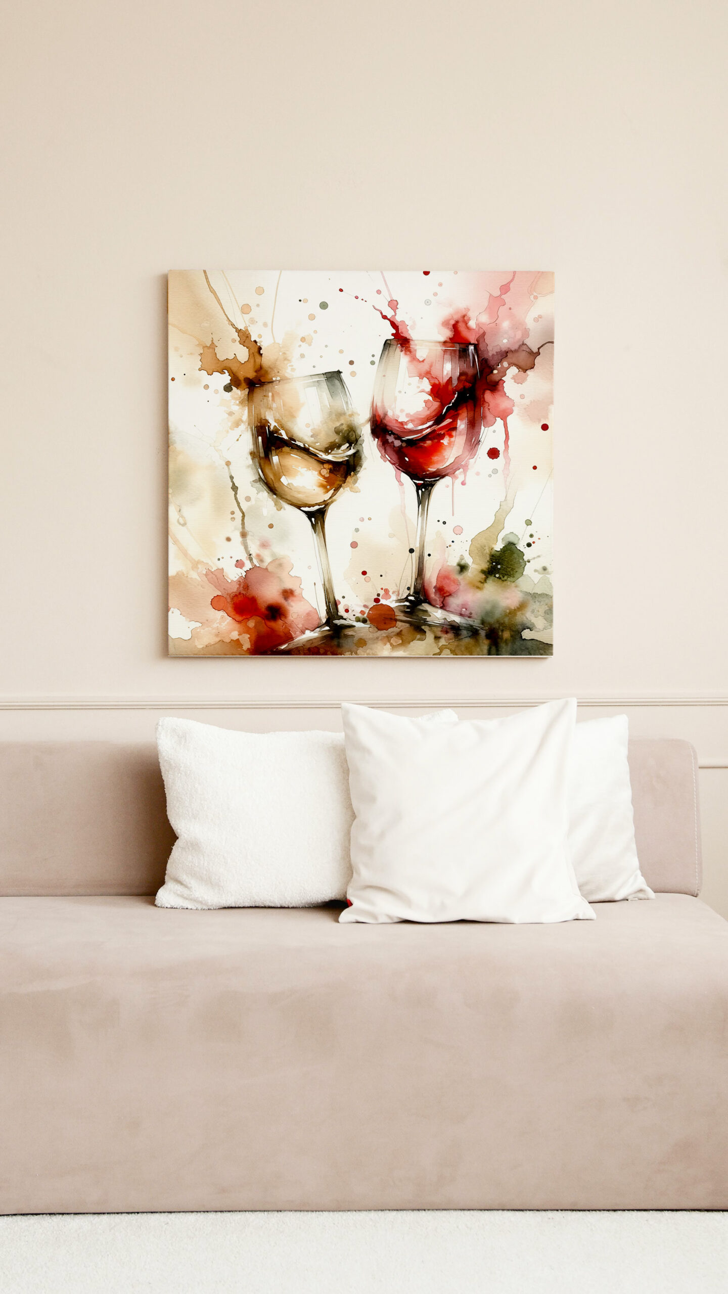 raxxa Canva: Watercolor Wine Glasses