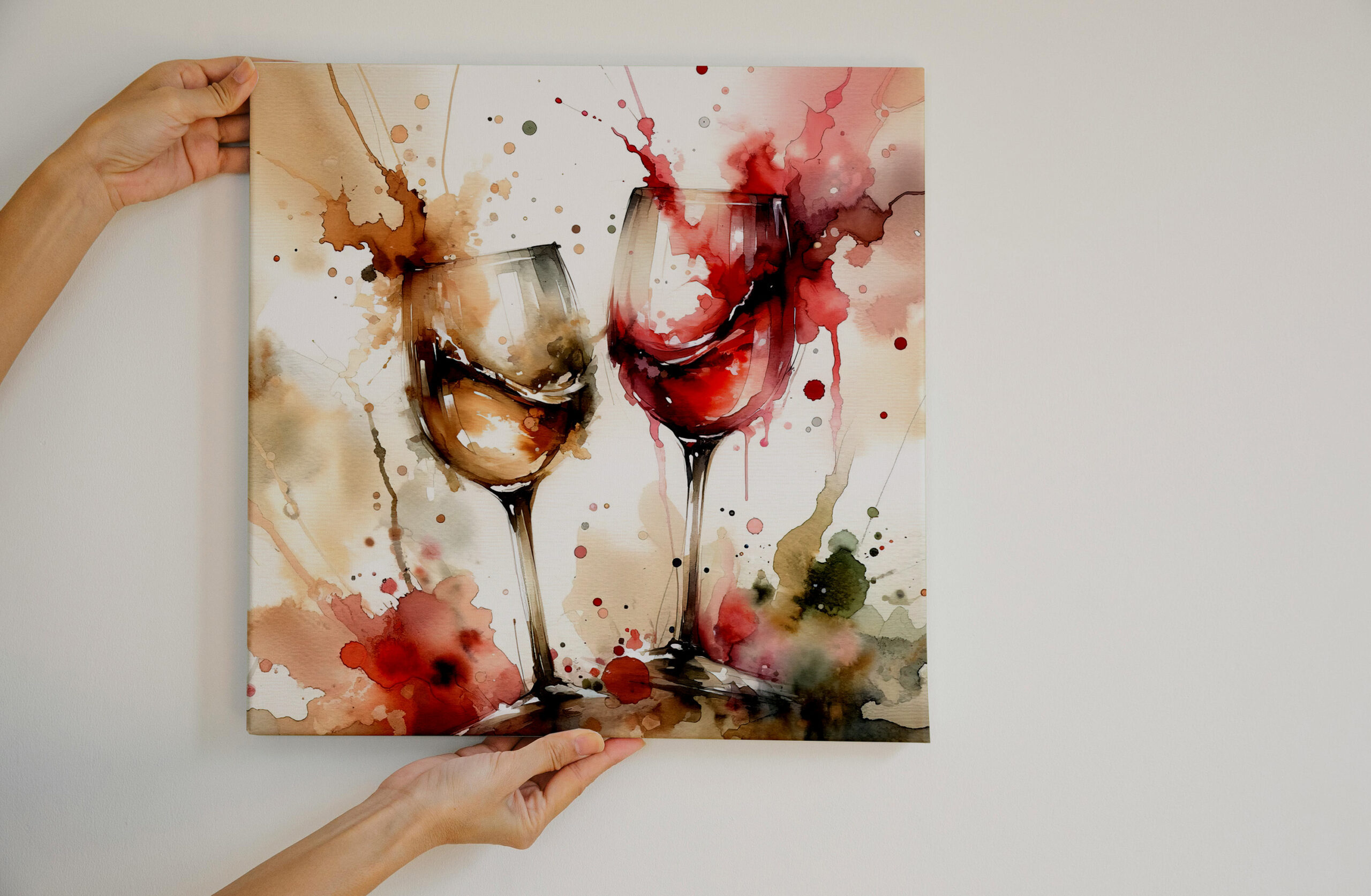 raxxa Canva: Watercolor Wine Glasses – Bild 2