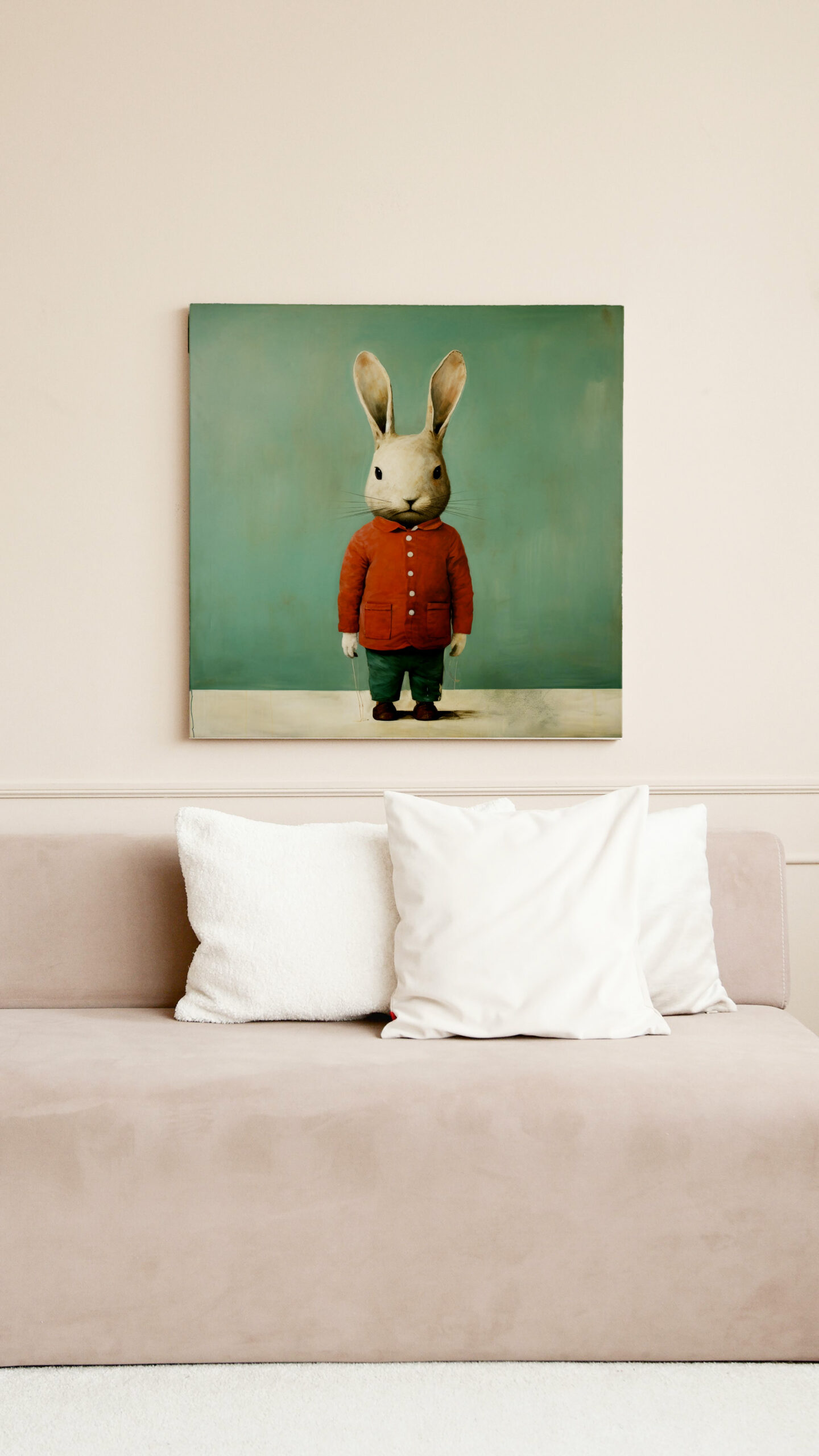 raxxa Canva: Minimal Rabbit Portrait – Image 2