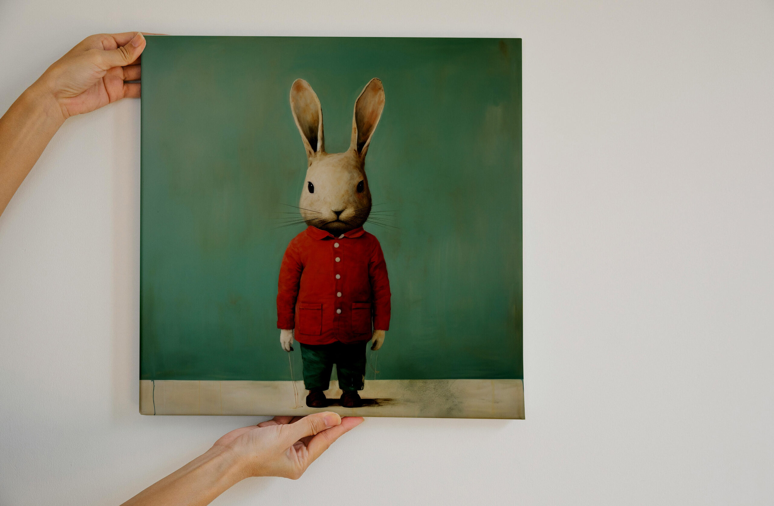 raxxa Canva: Minimal Rabbit Portrait – Image 3