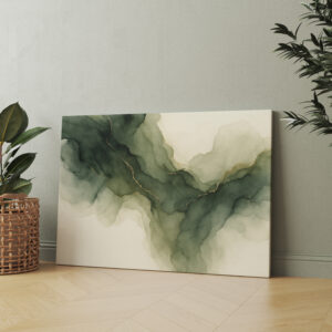 raxxa Canva: Moss Green Gold Flow