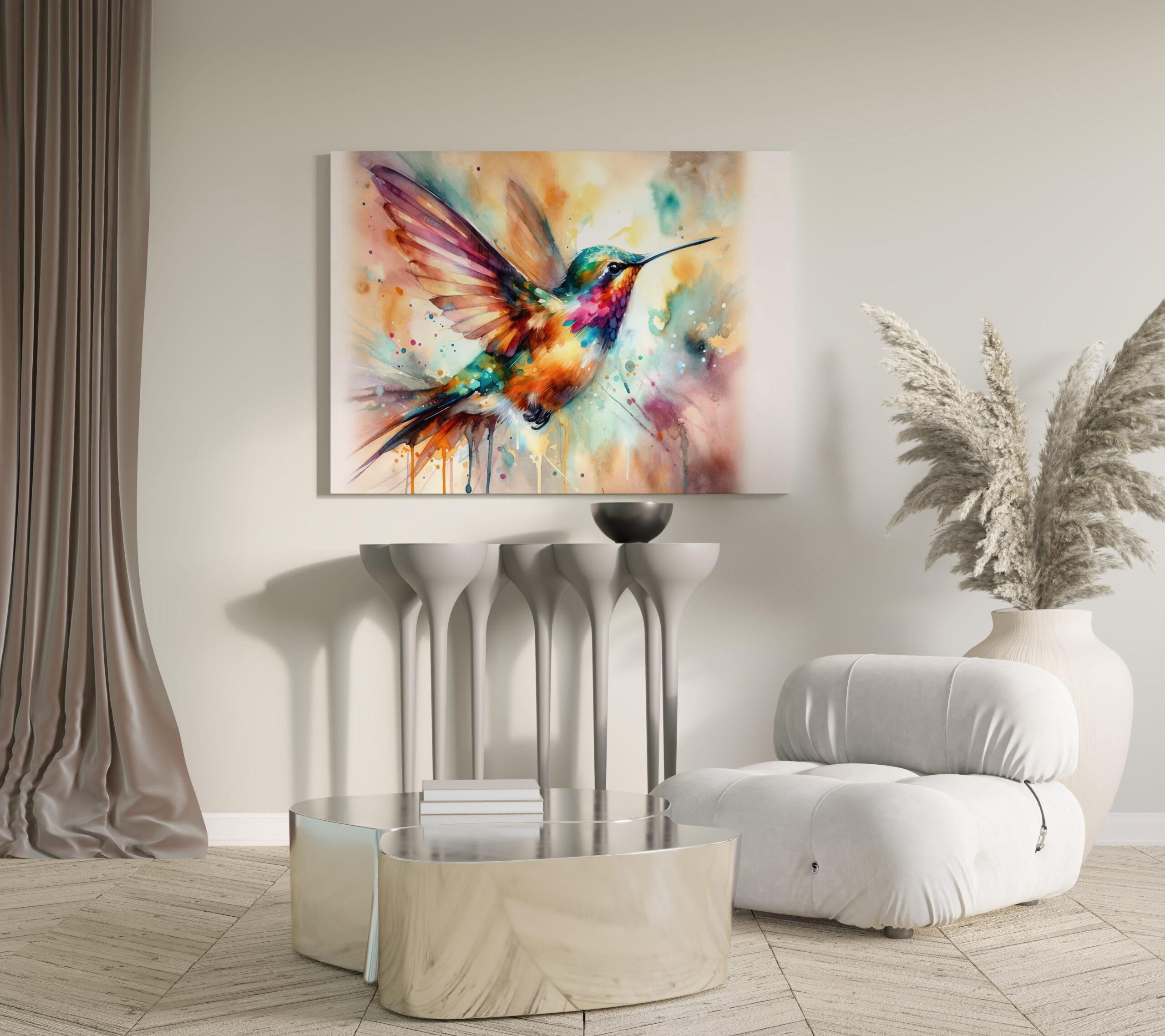 raxxa Canva: Iridescent Hummingbird Mid Flight – Image 3