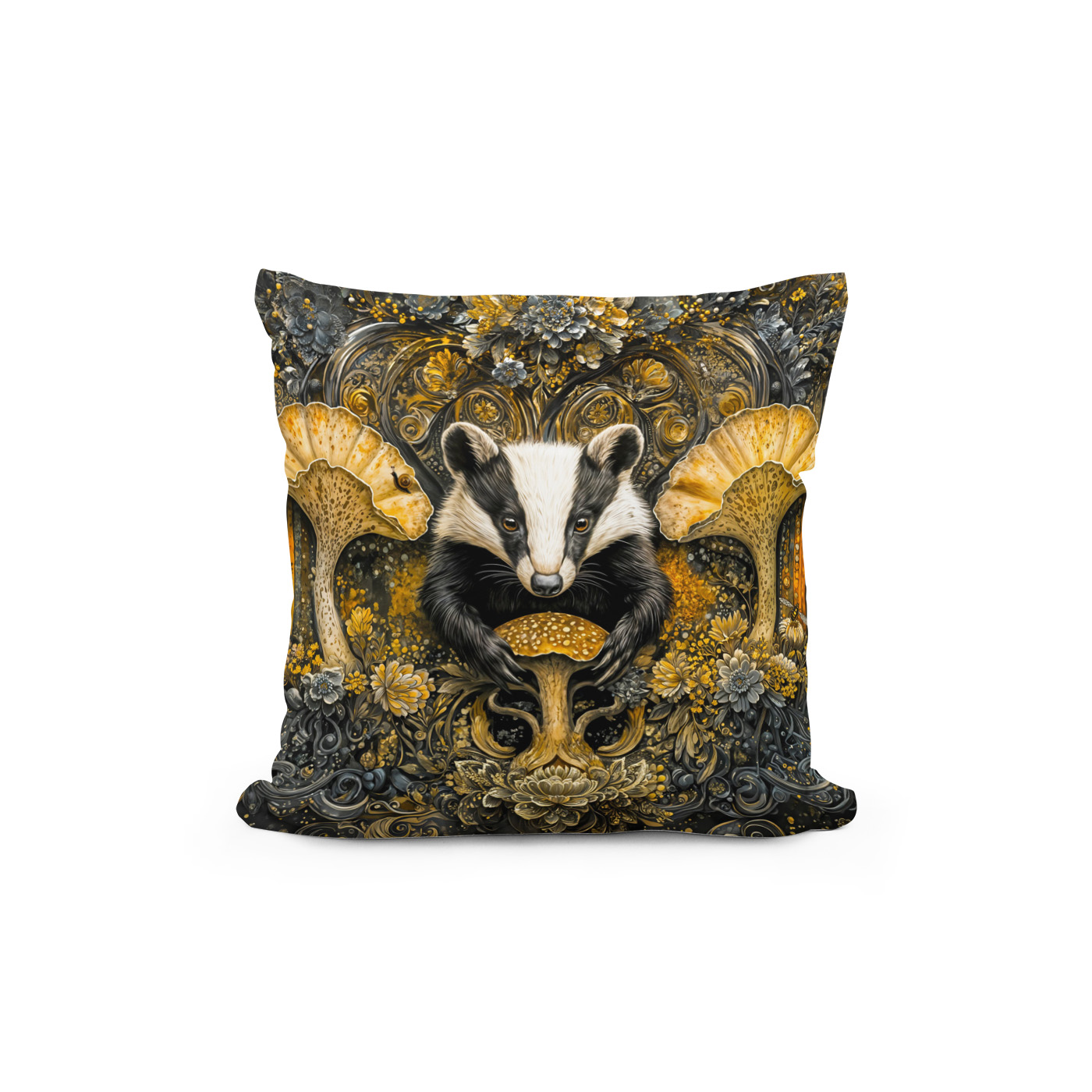 Kissen: Mystic mushroom badger – Image 2