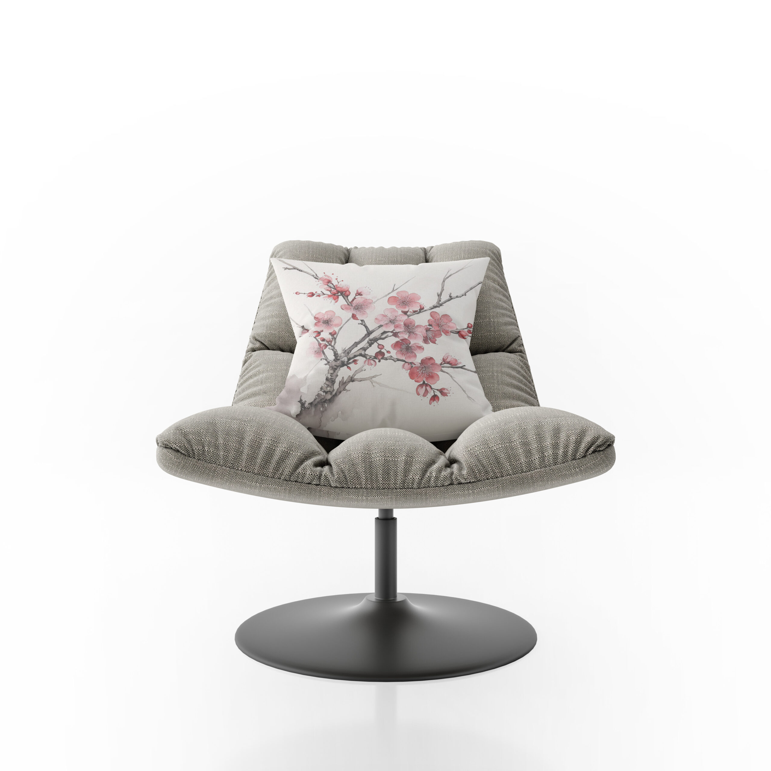 Kissen: Pink Cherry Blossom Branch - Imagen 2