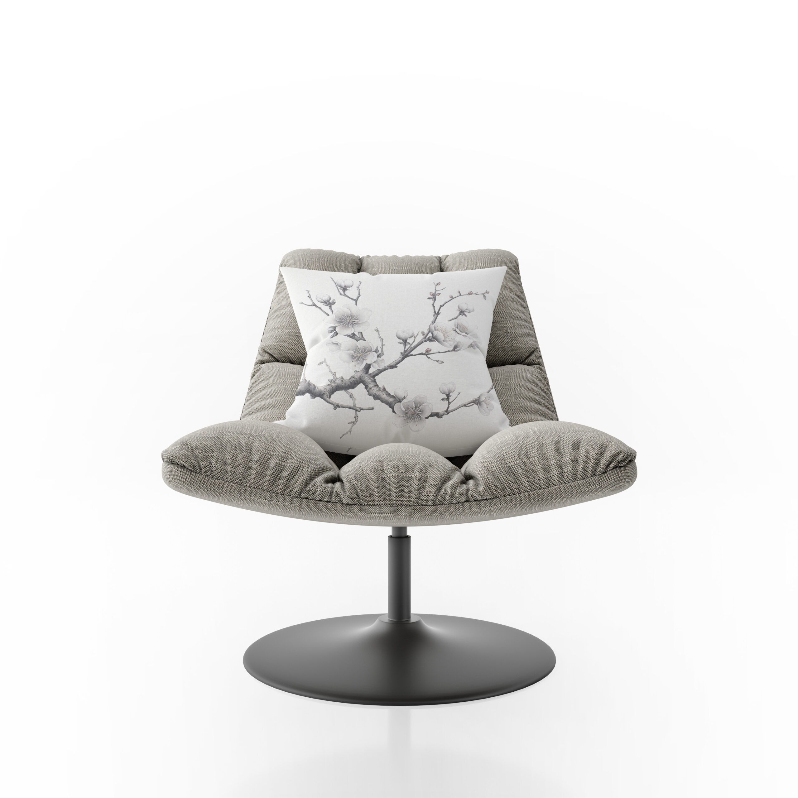 Kissen: White Cherry Blossom Branch – Bild 2