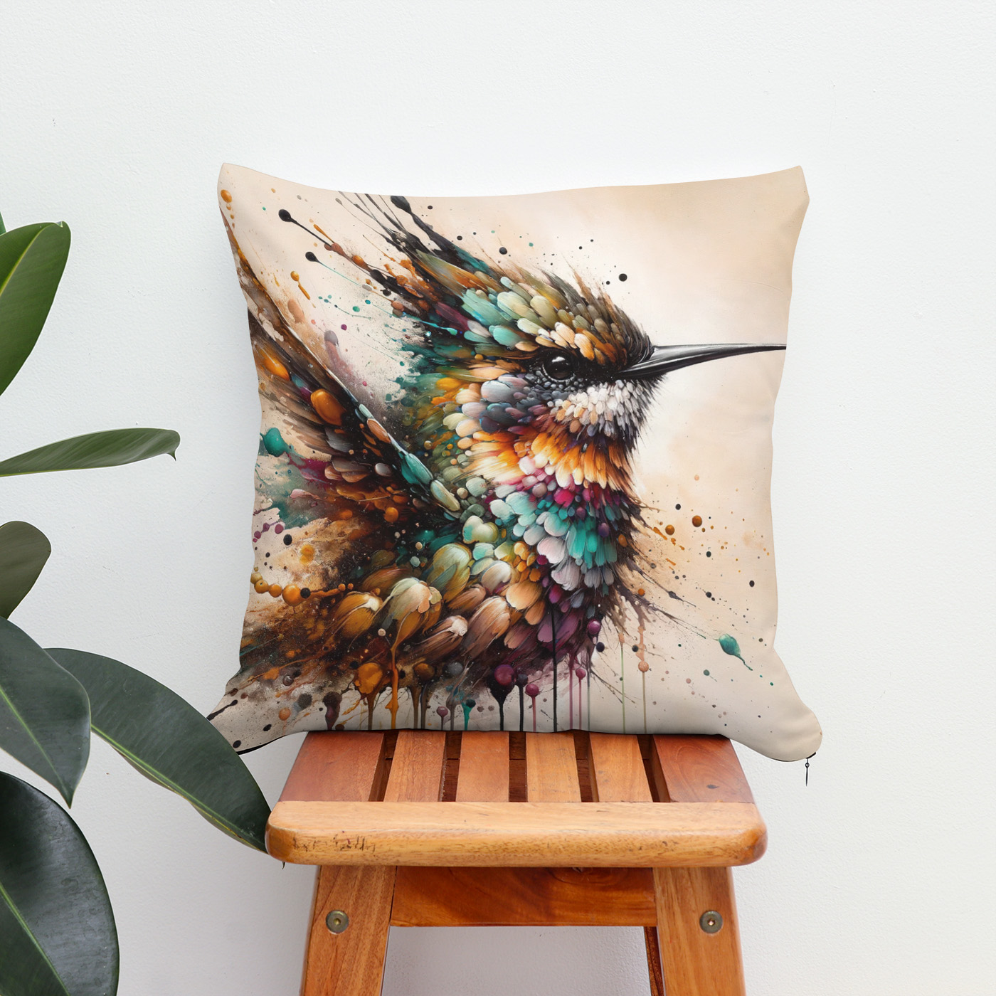 Kissen: Powerful Hummingbird