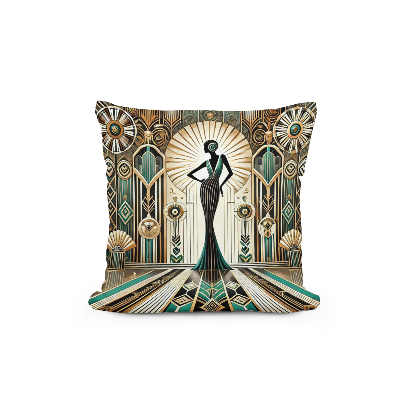 Kissen: Art Deco Glamour Woman – Image 2