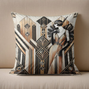Kissen: Gatsby Glamour Art Deco Scene