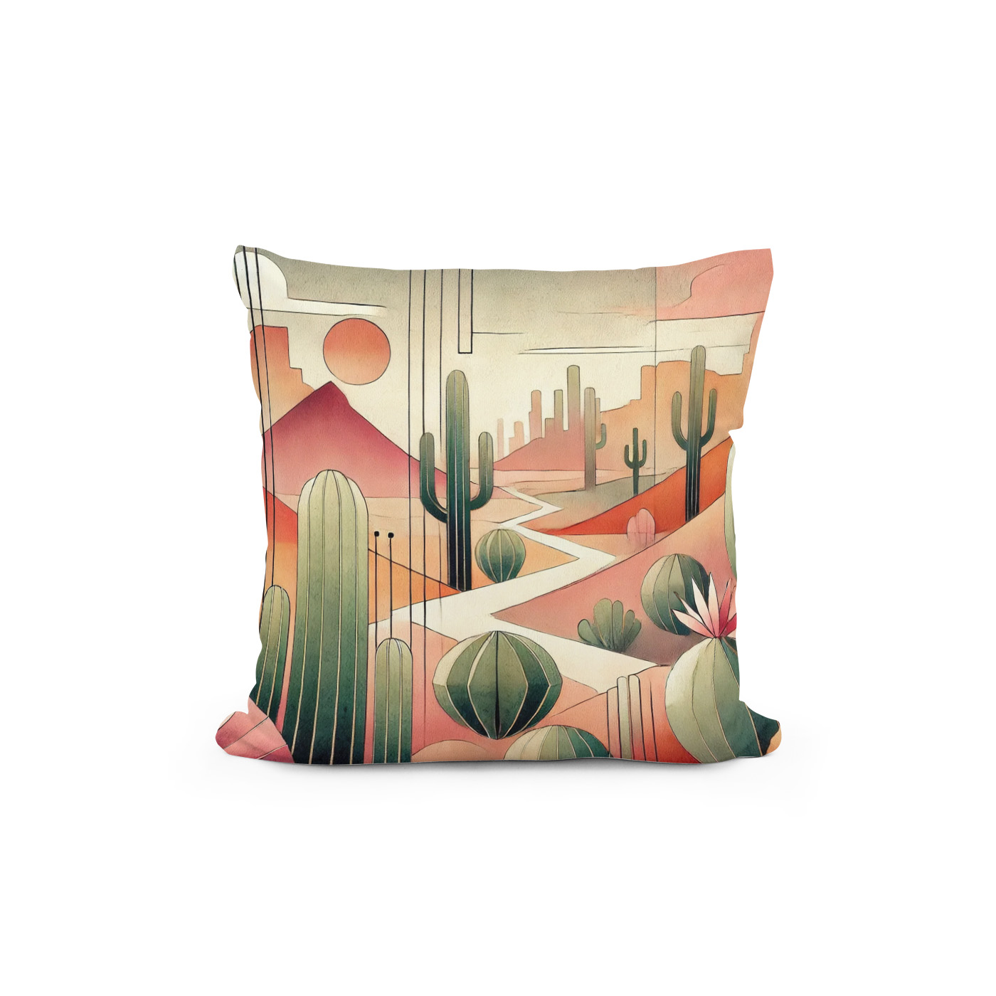 Kissen: Art Deco Desert Cacti – Bild 2
