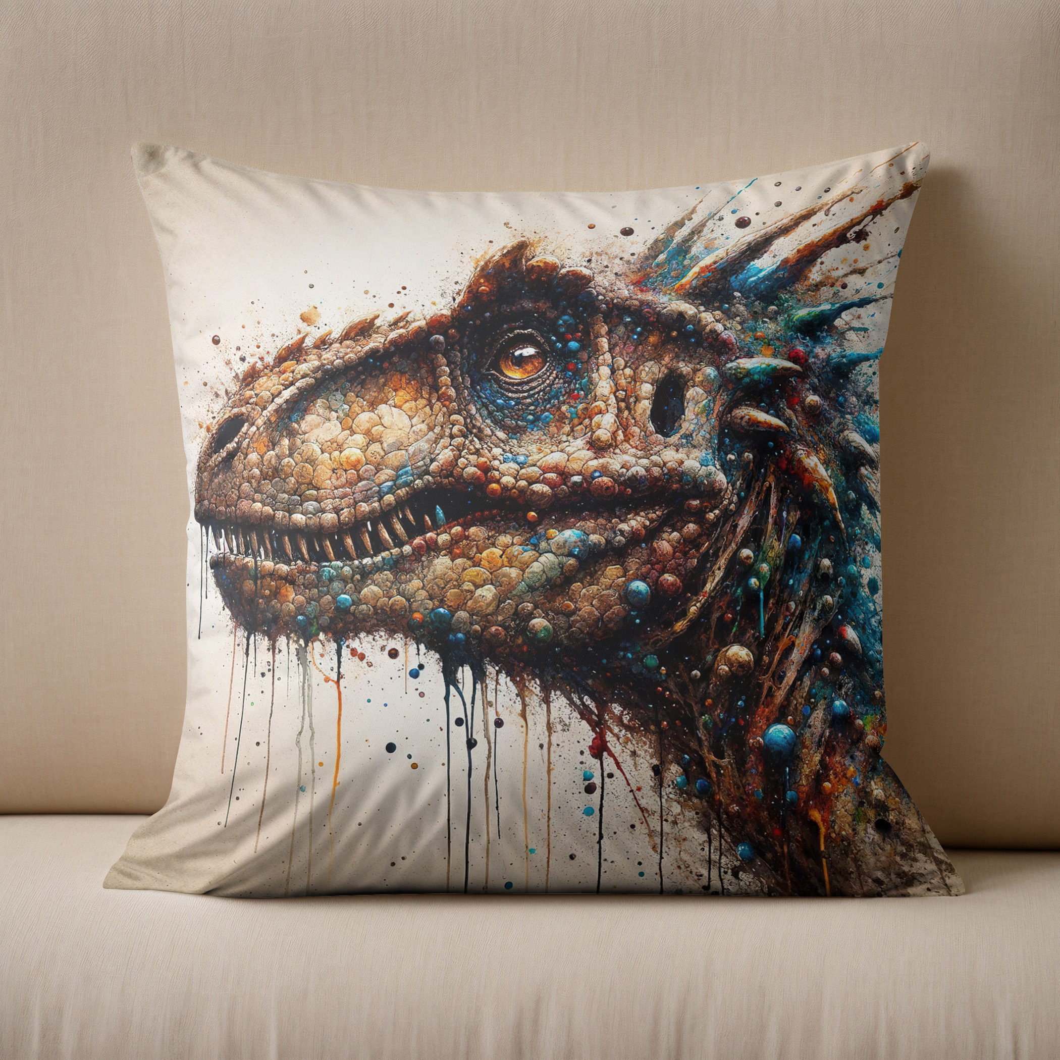Kissen: Powerful Dinosaur
