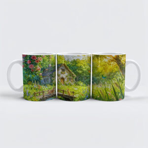 raxxa Premium-Tasse: Rose Petal Cottage by the Wildbrook