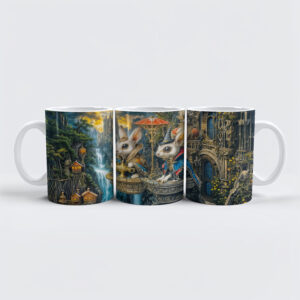 raxxa Premium-Tasse: Steampunk magic rabbits