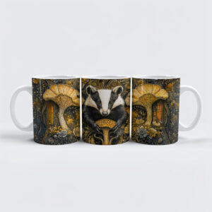 raxxa Premium-Tasse: Mystic mushroom badger
