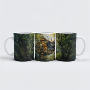 raxxa Premium-Tasse: Mystic clockwork cat