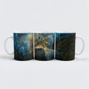 raxxa Premium-Tasse: Steampunk winter stag