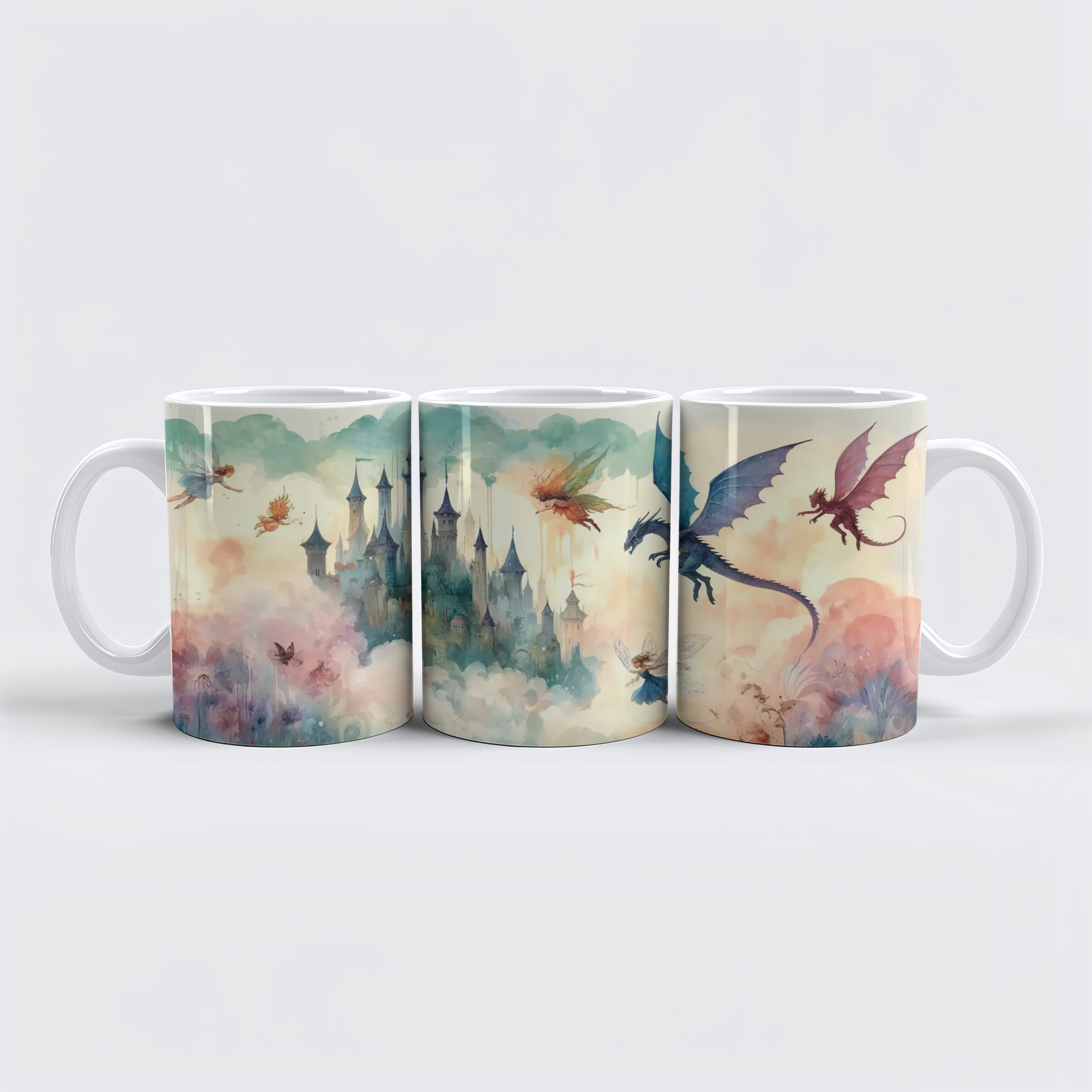 raxxa Premium-Tasse: Enchanted Castle and Fairies