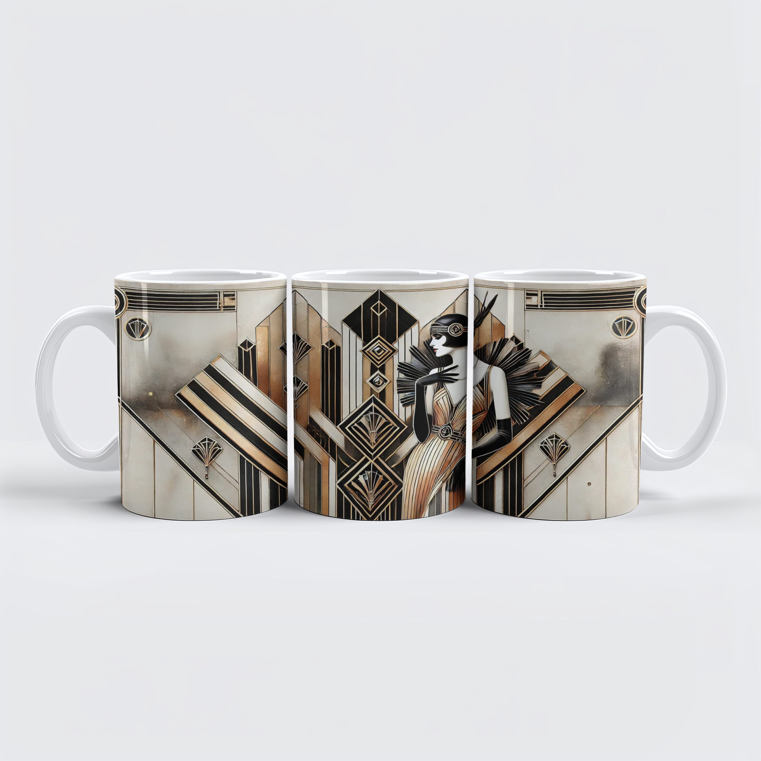 raxxa Premium-Tasse: Gatsby Glamour Art Deco Scene