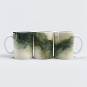 raxxa Premium-Tasse: Moss Green Gold Flow