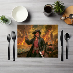 raxxa Premium-Tischset: Henry Morgan Pirate Battle Portrait