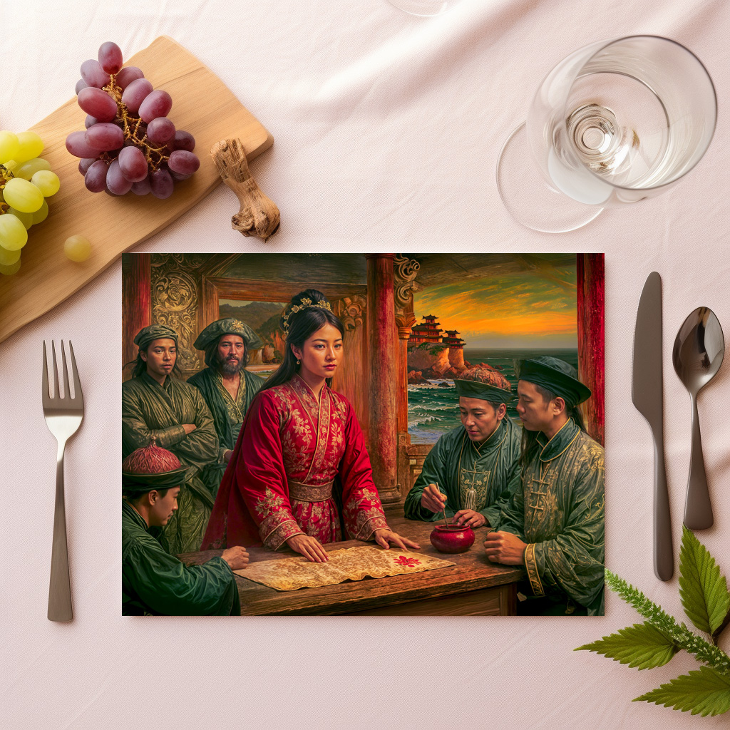 raxxa Premium-Tischset: Madame Ching Pirate Queen Portrait - immagine 2