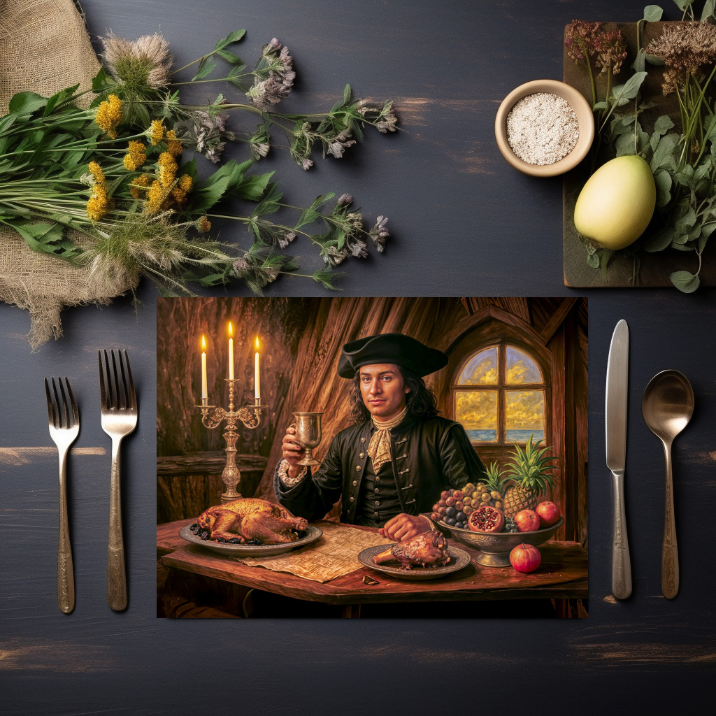 raxxa Premium-Tischset: Black Bart Pirate Tavern Portrait - immagine 3