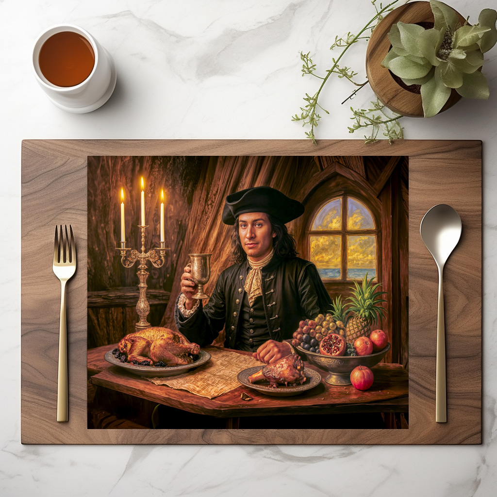 raxxa Premium-Tischset: Black Bart Pirate Tavern Portrait