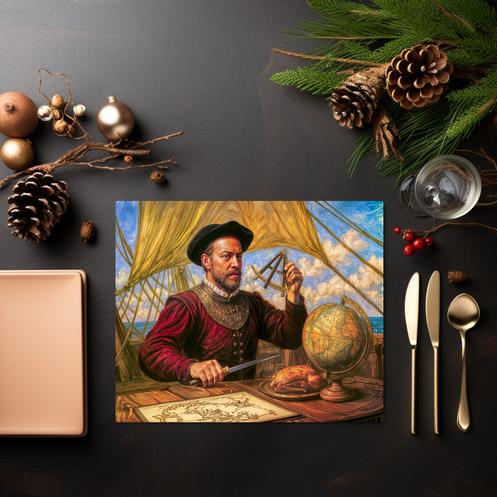 raxxa Premium-Tischset: Sir Francis Drake Maritime Portrait - immagine 2