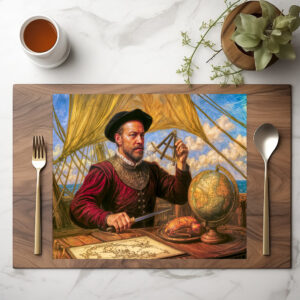 raxxa Premium-Tischset: Sir Francis Drake Maritime Portrait