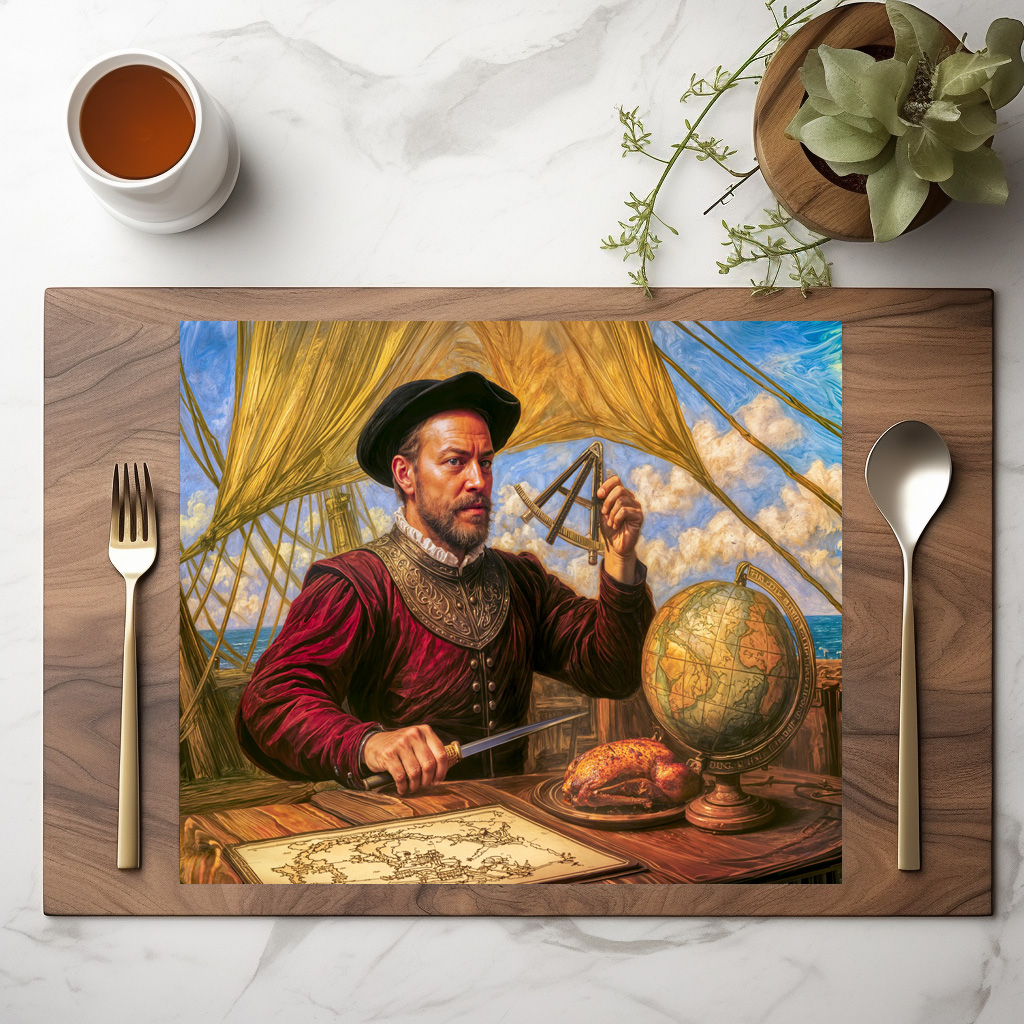 raxxa Premium-Tischset: Sir Francis Drake Maritime Portrait