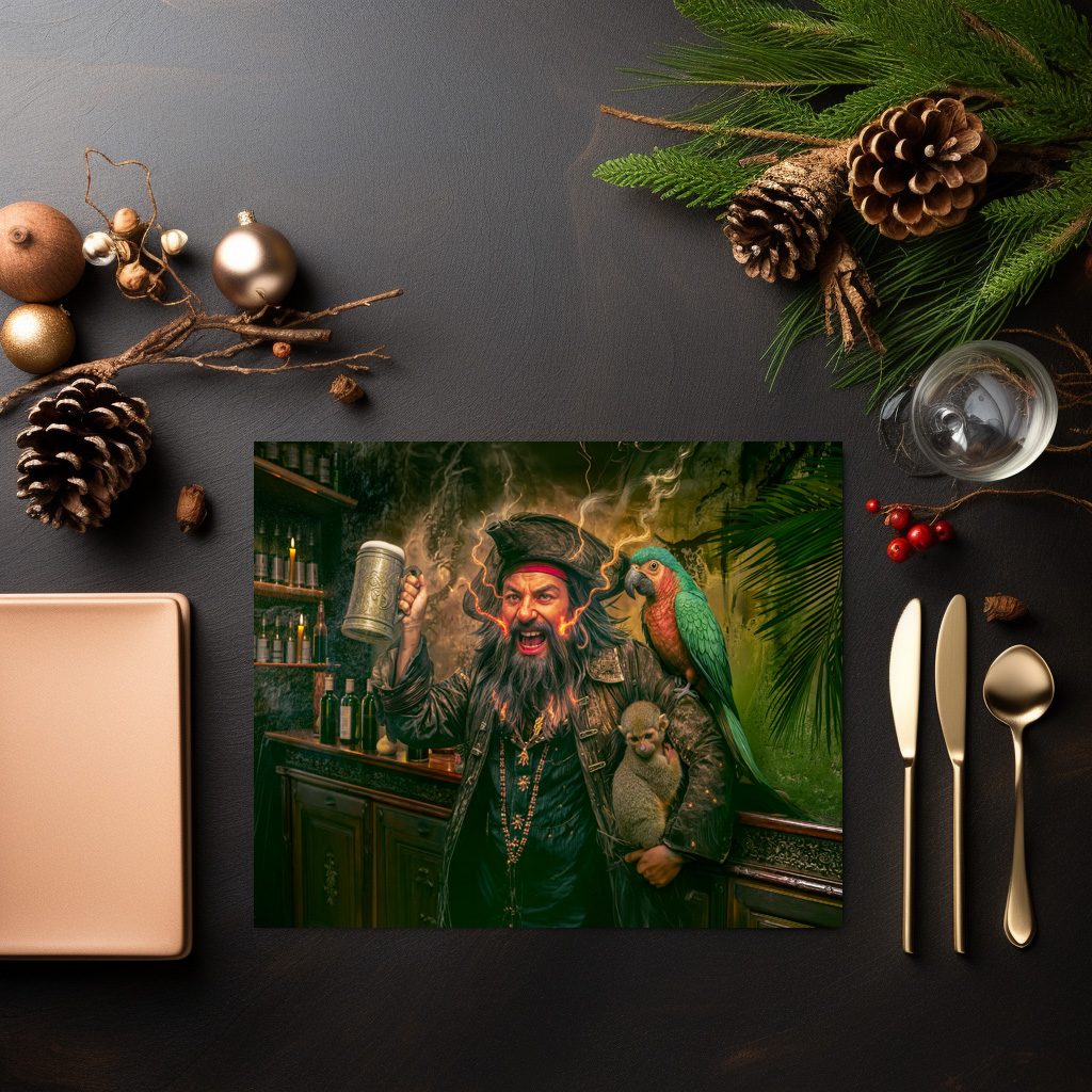 raxxa Premium-Tischset: Blackbeard Pirate Tavern Portrait - immagine 3