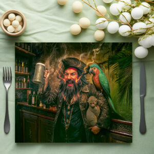 raxxa Premium-Tischset: Blackbeard Pirate Tavern Portrait