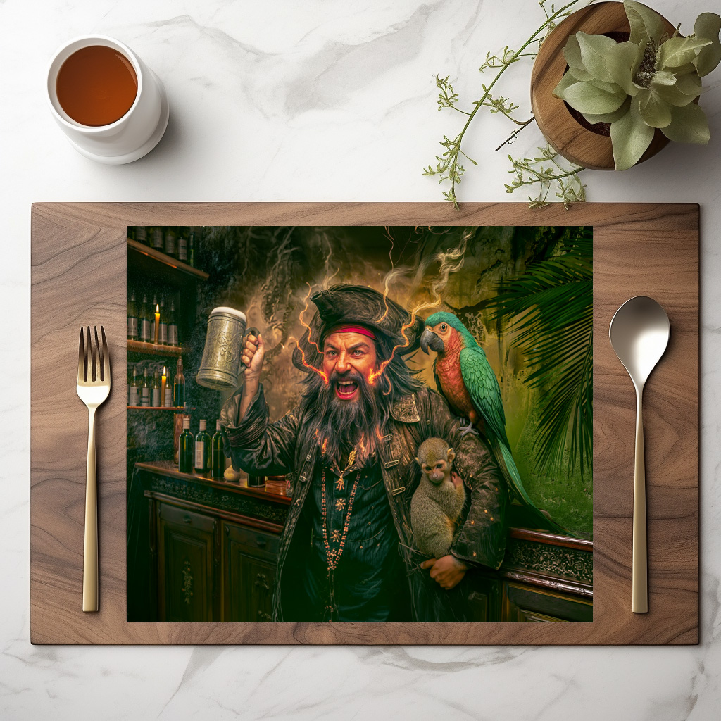 raxxa Premium-Tischset: Blackbeard Pirate Tavern Portrait - immagine 2