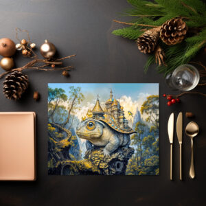 raxxa Premium-Tischset: Steampunk castle toad