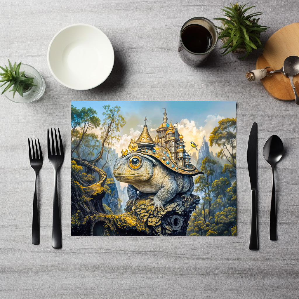 raxxa Premium-Tischset: Steampunk castle toad – Image 3