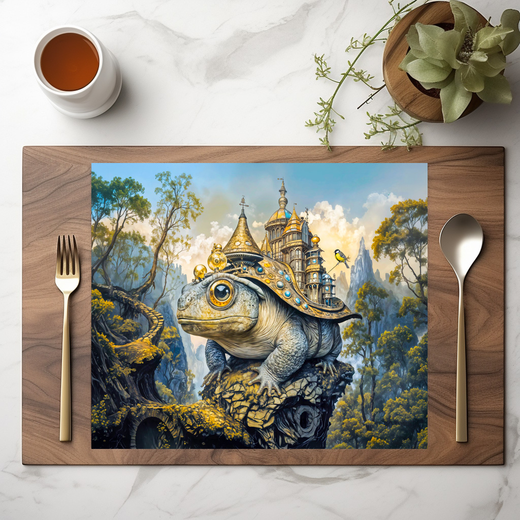 raxxa Premium-Tischset: Steampunk castle toad – Image 2