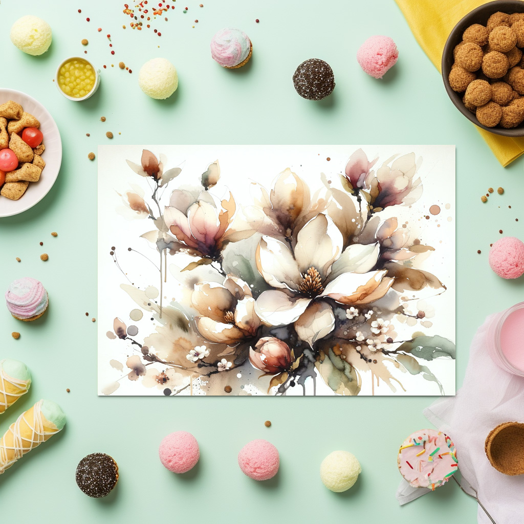 raxxa Premium-Tischset: Elegant Magnolia Bloom - Imagen 3