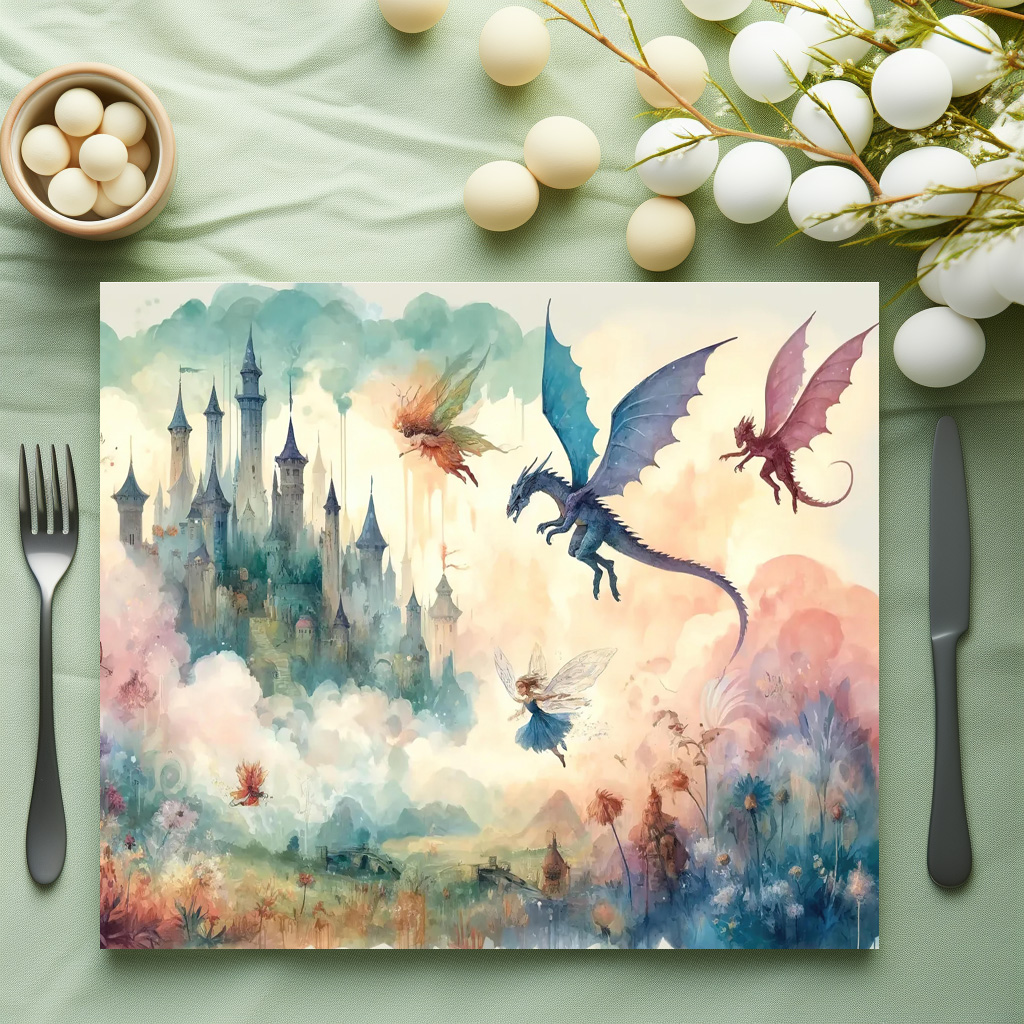 raxxa Premium-Tischset: Enchanted Castle and Fairies – Image 3