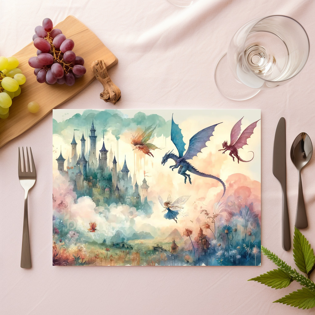 raxxa Premium-Tischset: Enchanted Castle and Fairies