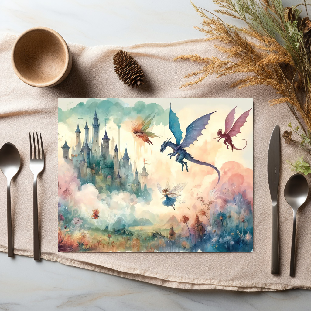 raxxa Premium-Tischset: Enchanted Castle and Fairies – Image 2
