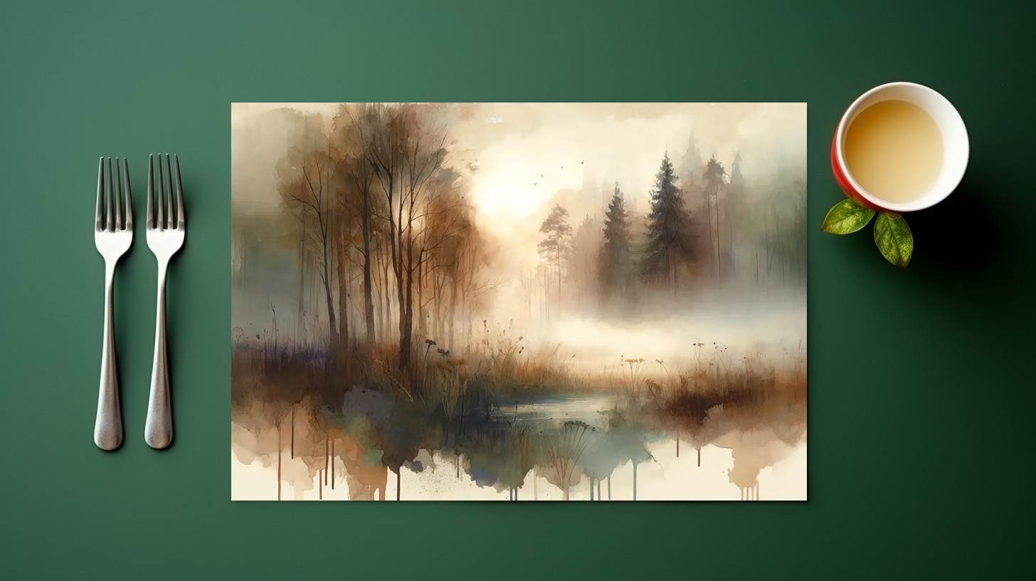 raxxa Premium-Tischset: Misty Forest Escape – Bild 3