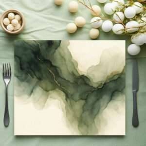 raxxa Premium-Tischset: Moss Green Gold Flow
