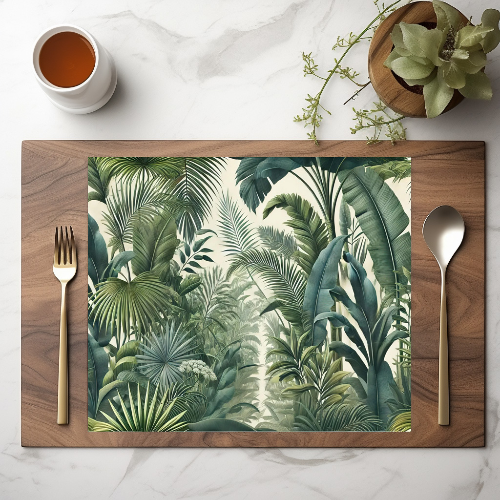 raxxa Premium-Tischset: Exotic Leafy Paradise