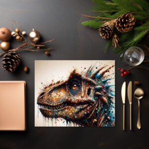 raxxa Premium-Tischset: Powerful Dinosaur