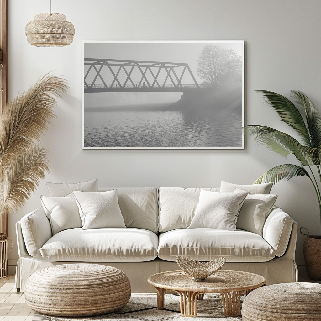 Poster: Eine Brücke im Nebel - Imagen 3
