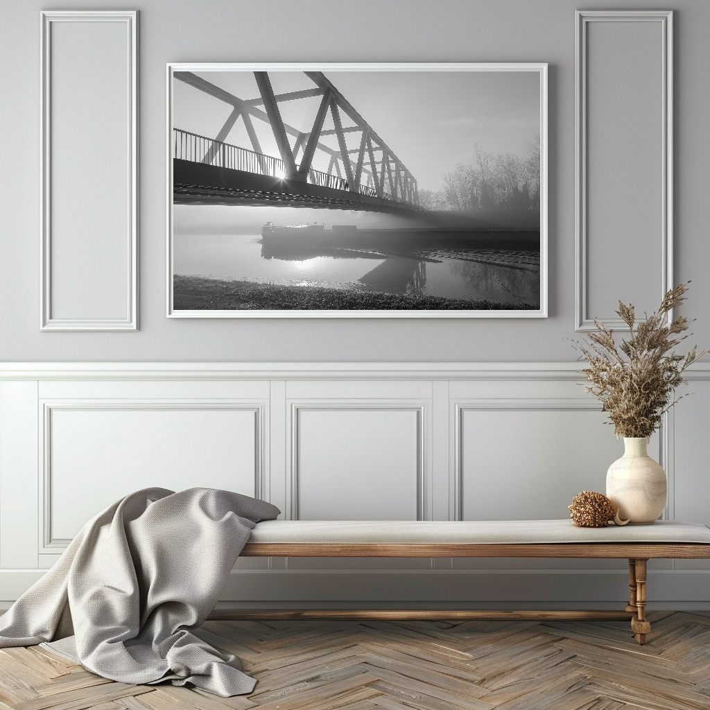 Poster: Morgennebel am Kanal - immagine 2