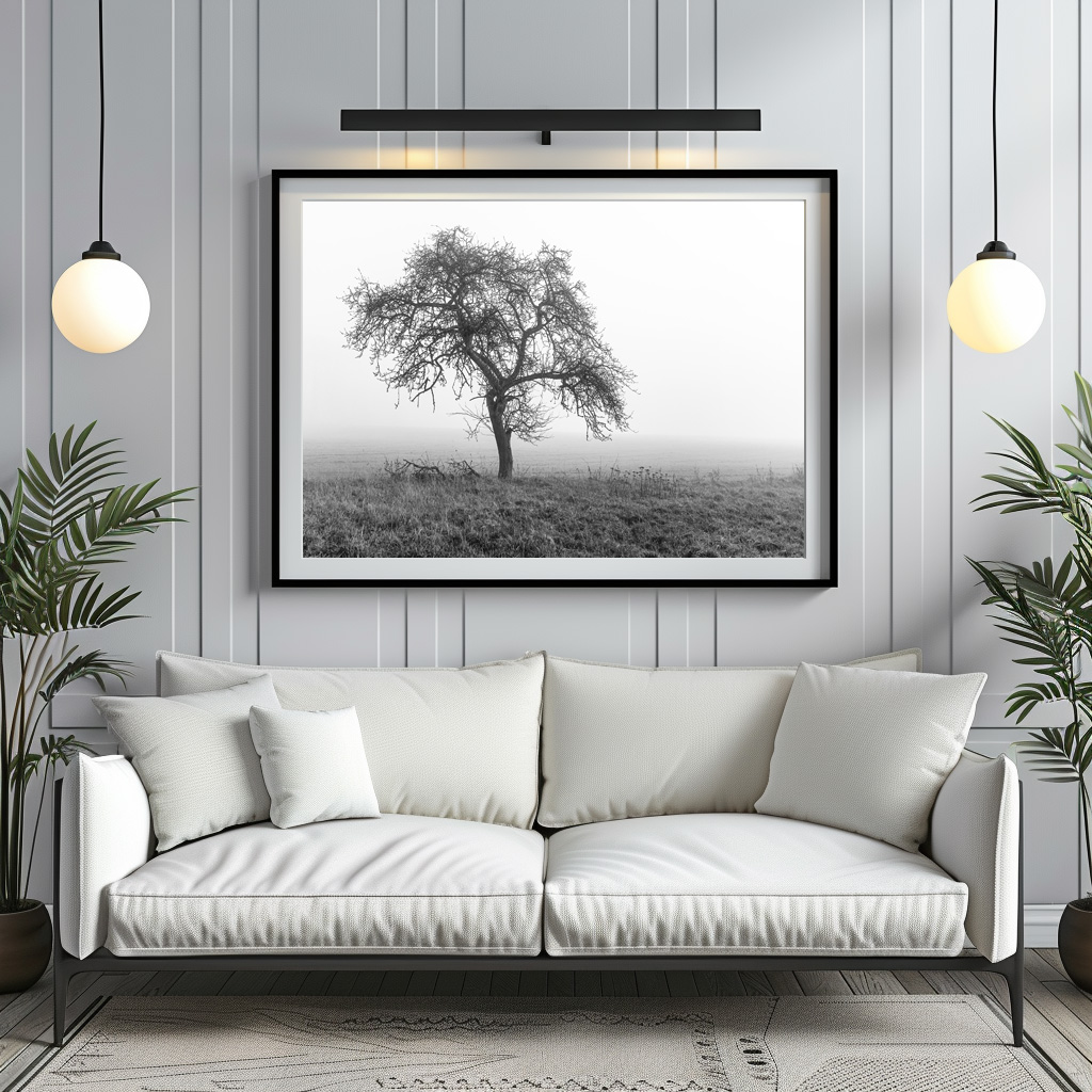 Poster: ein Baum im Nebel - Imagen 2