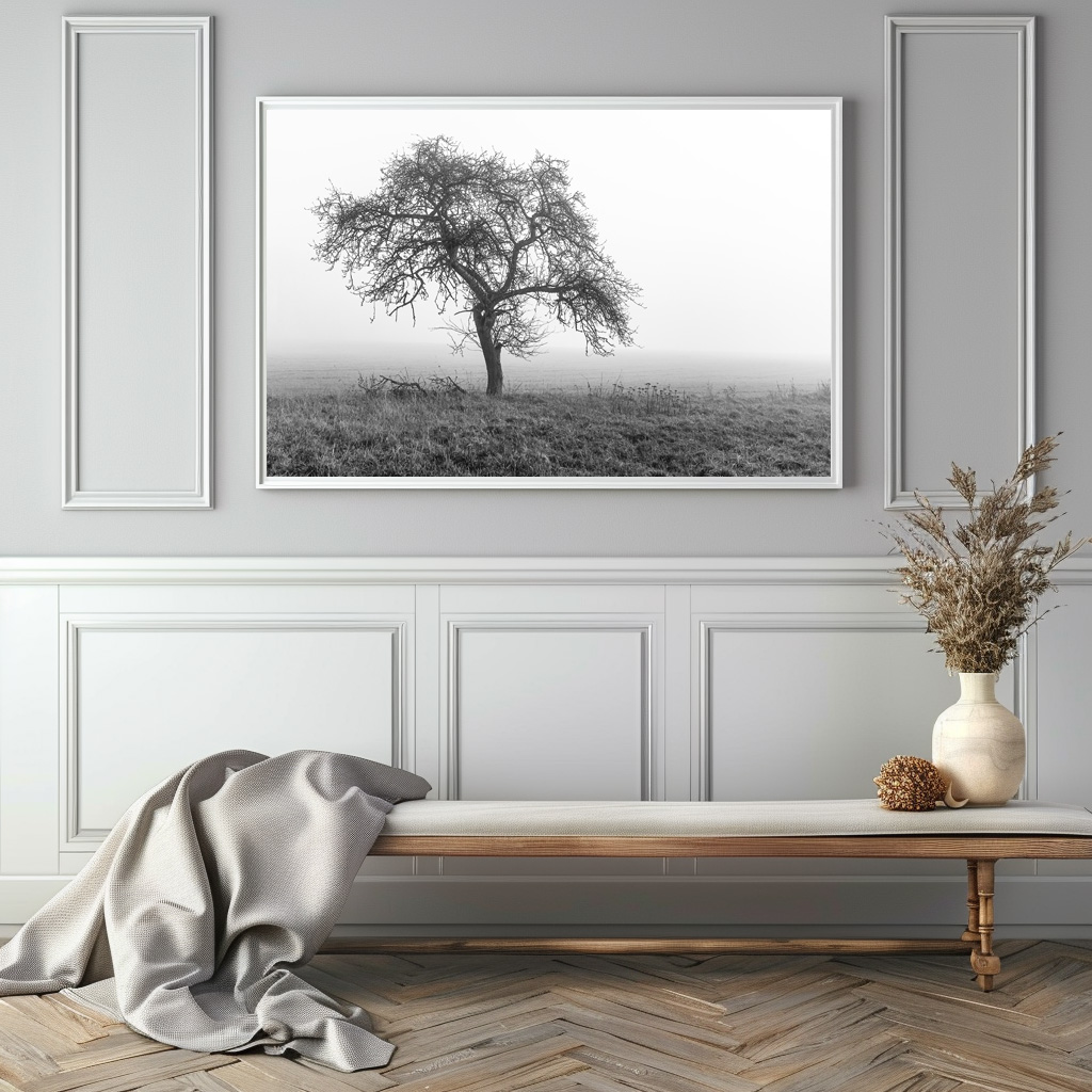 Poster: ein Baum im Nebel - Imagen 3